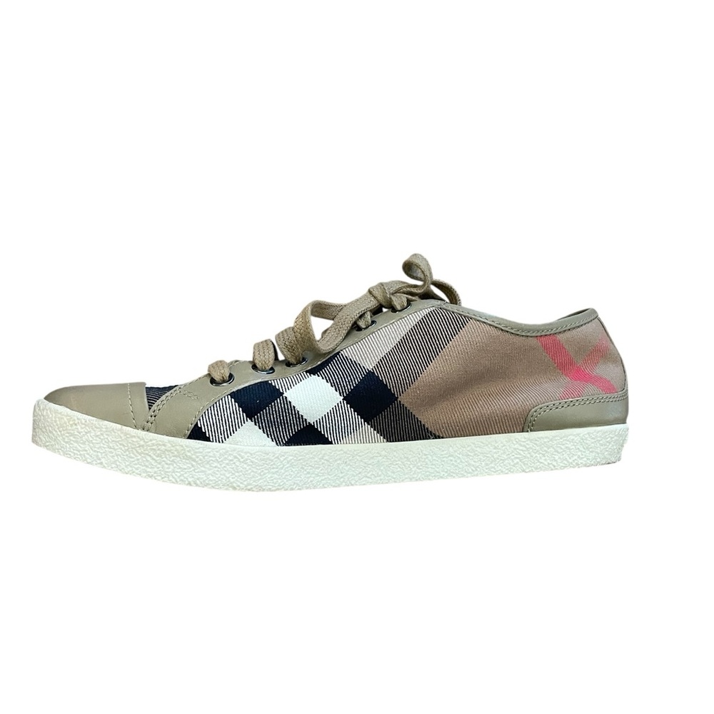 Burberry Nova Check Pattern Canvas Sneakers - Picture 6 of 15